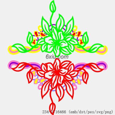 svg矢量绣花图下载