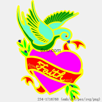 svg矢量绣花图下载