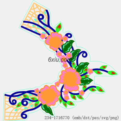 svg矢量绣花图下载