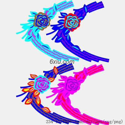 svg矢量绣花图下载