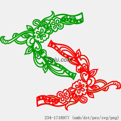 svg矢量绣花图下载