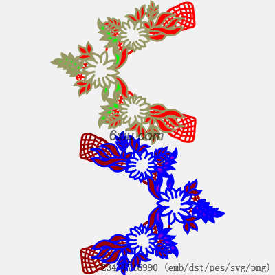 svg矢量绣花图下载