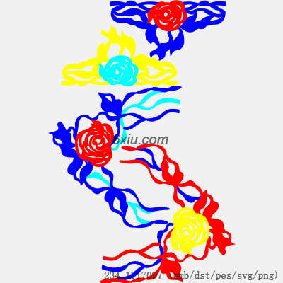 svg矢量绣花图下载