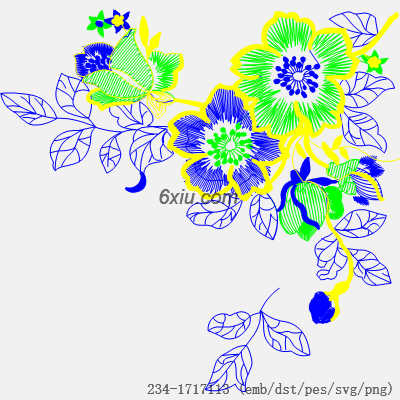 svg矢量绣花图下载