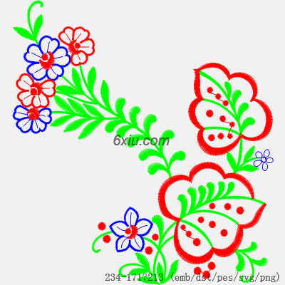 svg矢量绣花图下载