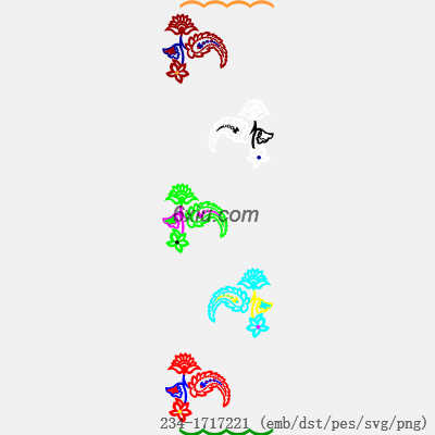 svg矢量绣花图下载