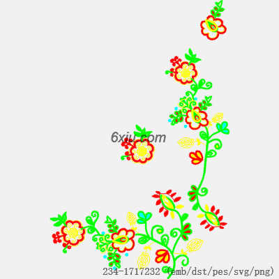 svg矢量绣花图下载