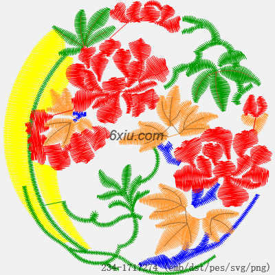 svg矢量绣花图下载