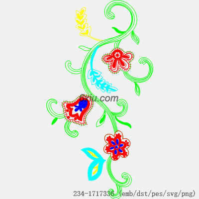 svg矢量绣花图下载