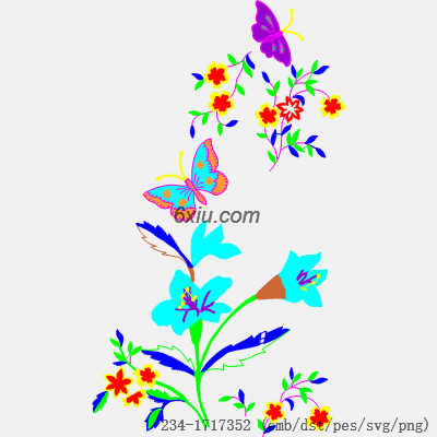 svg矢量绣花图下载