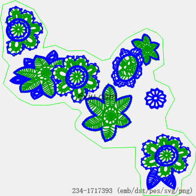 svg矢量绣花图下载