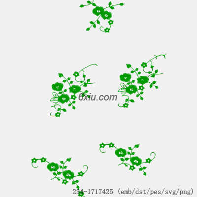 svg矢量绣花图下载