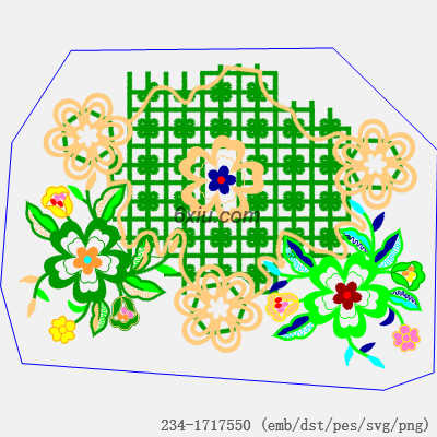 svg矢量绣花图下载