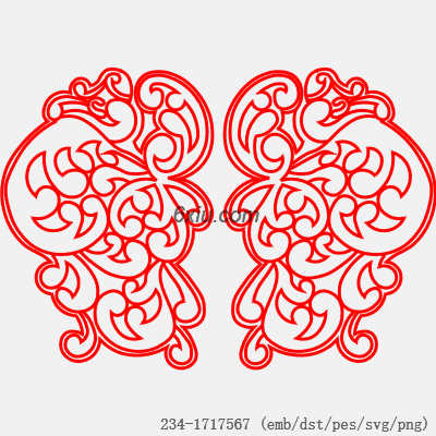 svg矢量绣花图下载