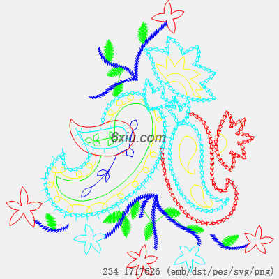 svg矢量绣花图下载