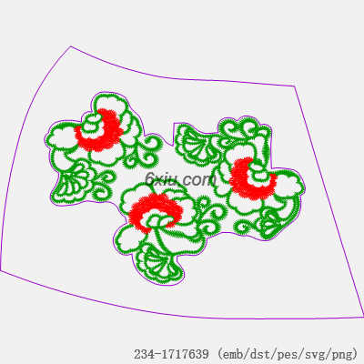 svg矢量绣花图下载