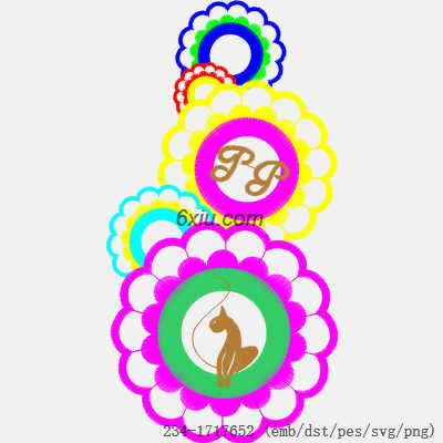 svg矢量绣花图下载