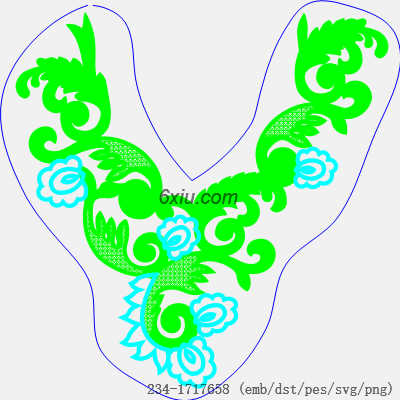 svg矢量绣花图下载