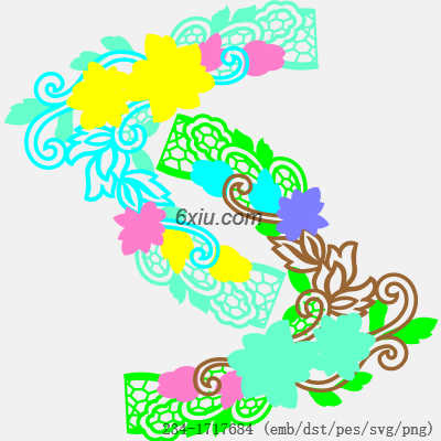 svg矢量绣花图下载