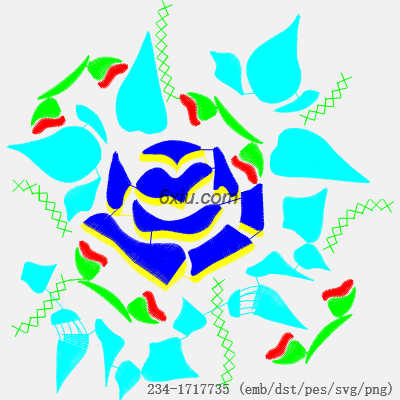 svg矢量绣花图下载