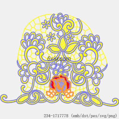 svg矢量绣花图下载