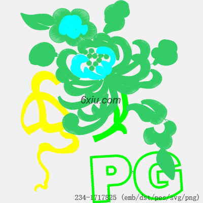 svg矢量绣花图下载