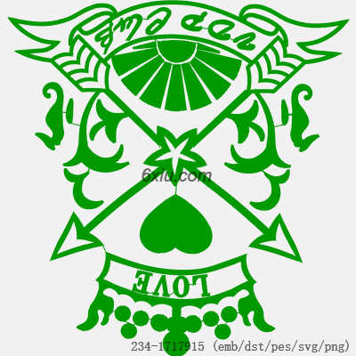 svg矢量绣花图下载