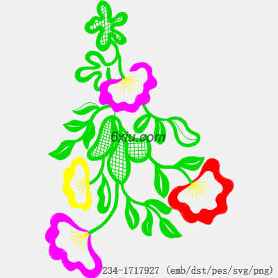 svg矢量绣花图下载