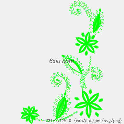 svg矢量绣花图下载
