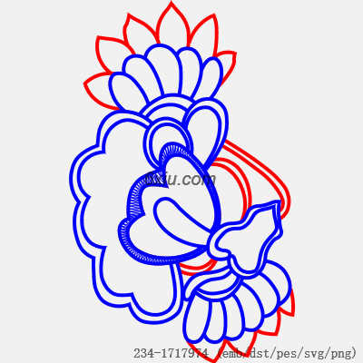 svg矢量绣花图下载