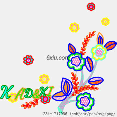 svg矢量绣花图下载