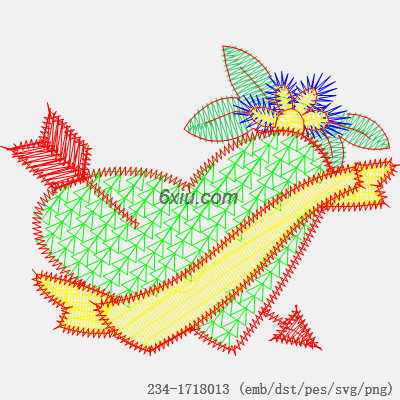 svg矢量绣花图下载