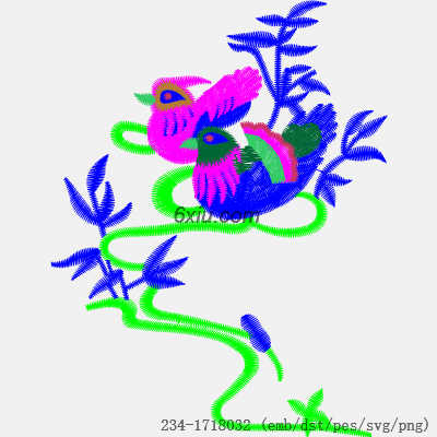 svg矢量绣花图下载