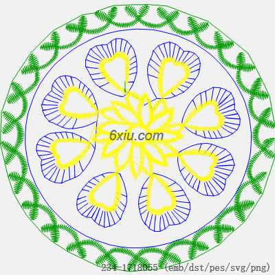 svg矢量绣花图下载