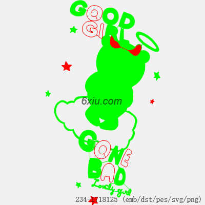 svg矢量绣花图下载