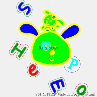 svg矢量绣花图下载