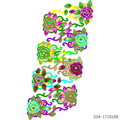 svg矢量绣花图下载