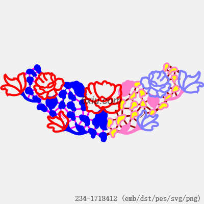 svg矢量绣花图下载