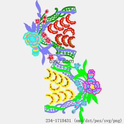 svg矢量绣花图下载