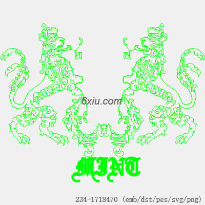 svg矢量绣花图下载