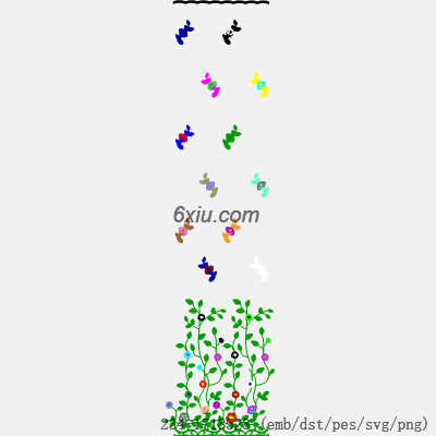 svg矢量绣花图下载