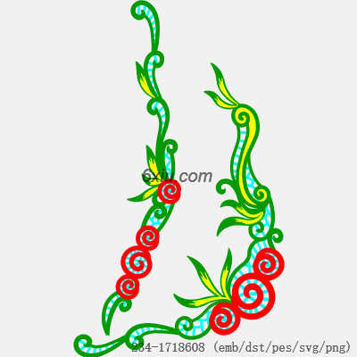 svg矢量绣花图下载
