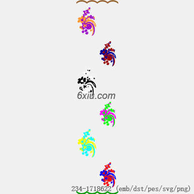 svg矢量绣花图下载