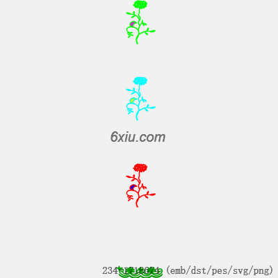 svg矢量绣花图下载