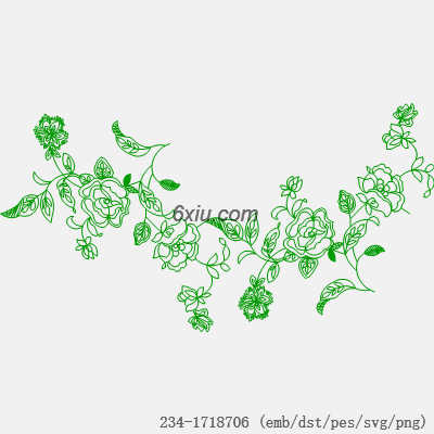svg矢量绣花图下载