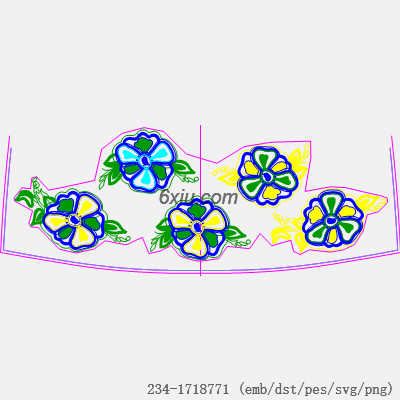 svg矢量绣花图下载