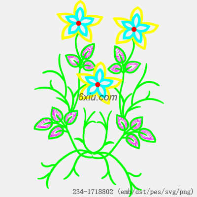 svg矢量绣花图下载