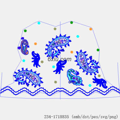 svg矢量绣花图下载
