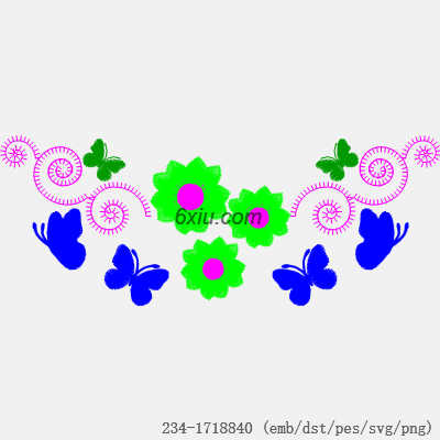svg矢量绣花图下载