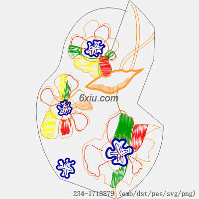 svg矢量绣花图下载